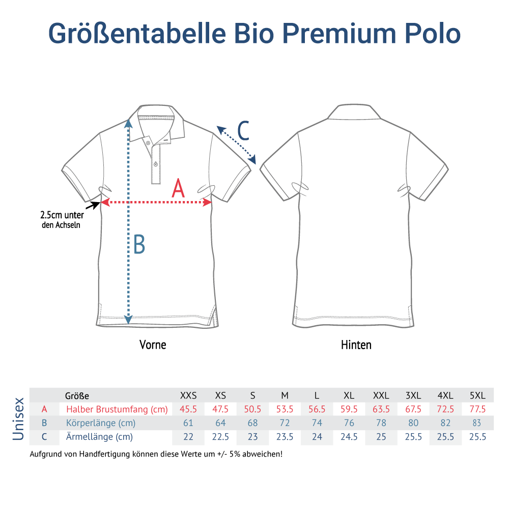 DVV Premium Unisex Bio Polo – Bild 4